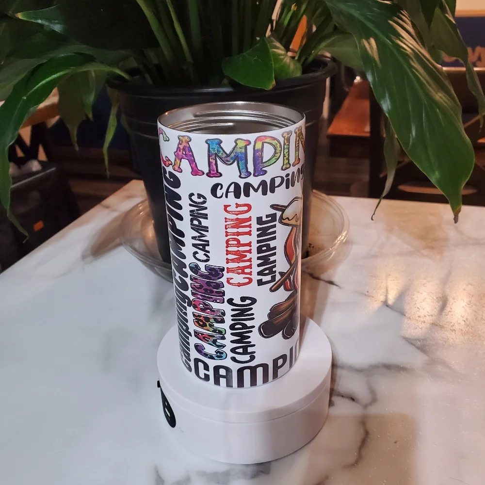 CAMPING 4 in 1 Can Cooler 14oz Tumbler 🎉sale
